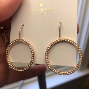 Rose gold hoop earrings